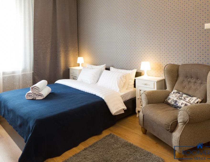 Квартира на сутки в Минске на улице Притыцкого, 46 спальня