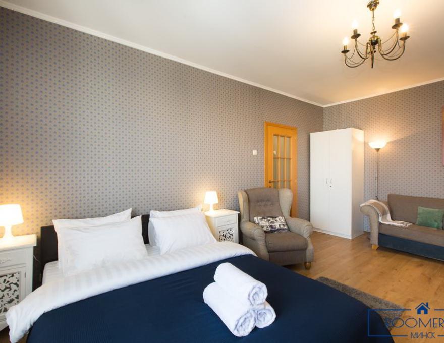 Квартира на сутки в Минске на улице Притыцкого, 46 спальня