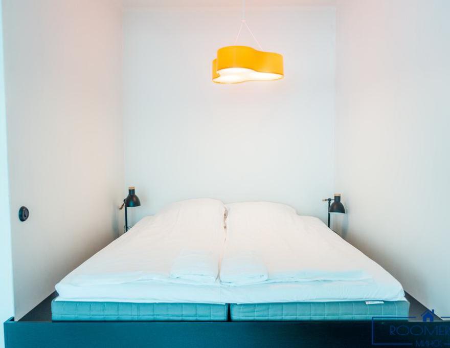 Однокомнатная квартира на сутки в Минске на Притыцкого спальня