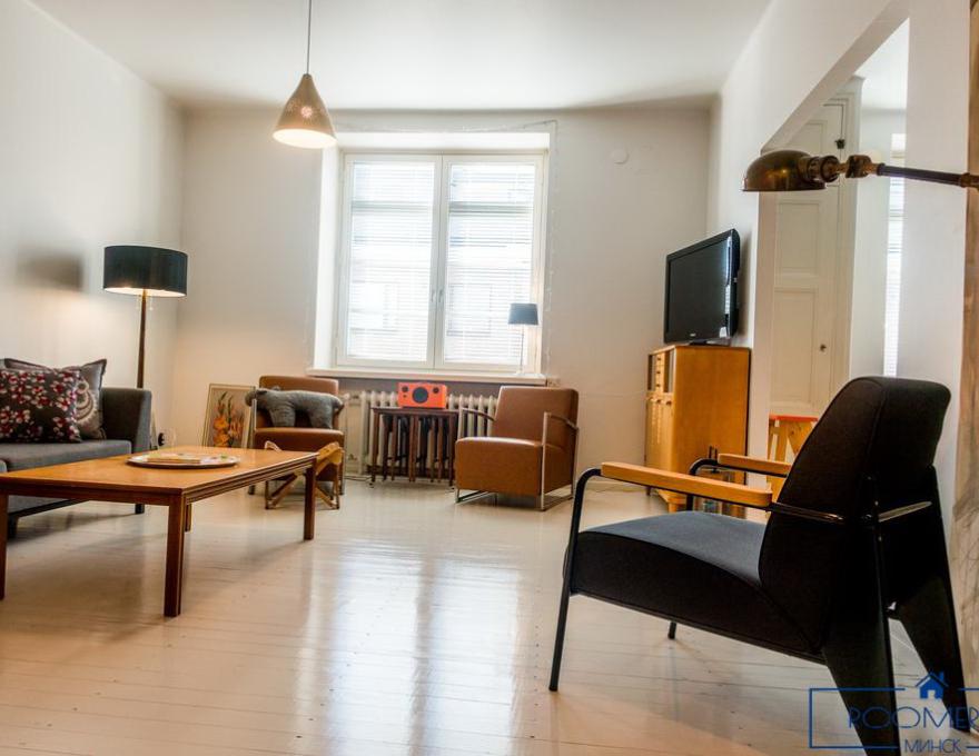 Однокомнатная квартира на сутки в Минске на Притыцкого гостиная