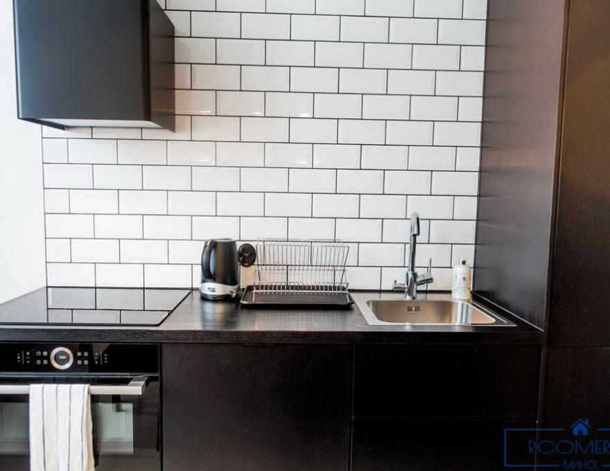 Однокомнатная квартира на сутки в Минске на Притыцкого кухня