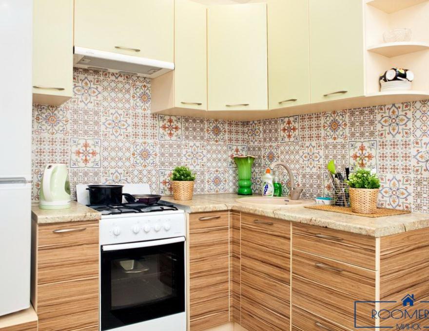 Однокомнатная квартира на сутки в Минске Свердлова кухня