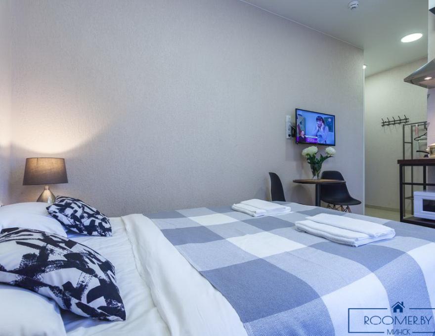 Квартира на сутки в Минске возле метро Институт Культуры спальня