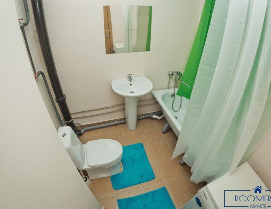 Однокомнатная квартира в Минске на Партизанском проспекте ванна