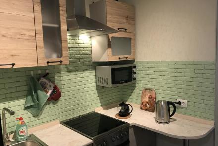 Однокомнатная квартира на сутки в Минске проспект Машерова, 54 кухня