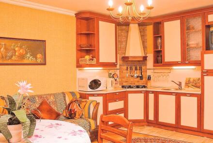 Однокомнатная квартира посуточно в Минске проспект Машерова, 42 кухня