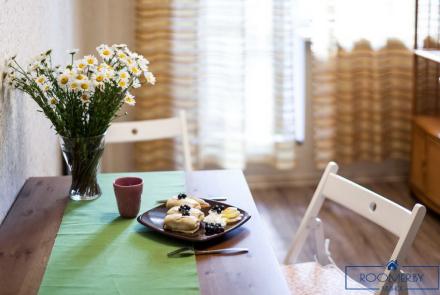  Квартира на сутки в Минске на улице Заславская, 12 кухня