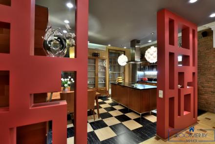 Квартира на сутки в Минске возле метро Площадь Победы гостиная