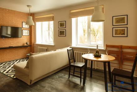 Двухкомнатная квартира на сутки Минск Купалы гостиная