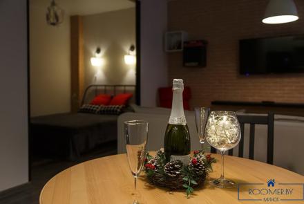 Двухкомнатная квартира на сутки Минск Купалы кухня