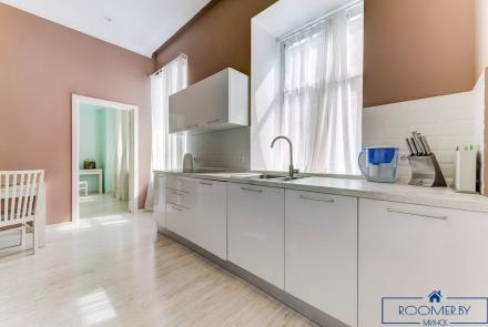 Квартира на сутки в Минске на улице Димитрова, 5 кухня