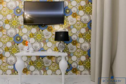 Квартира на сутки в Минске возле метро Немига гостиная