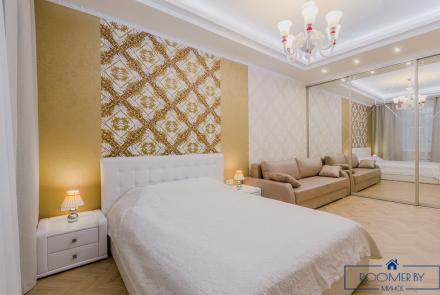 Квартира на сутки в Минске возле метро Немига спальня