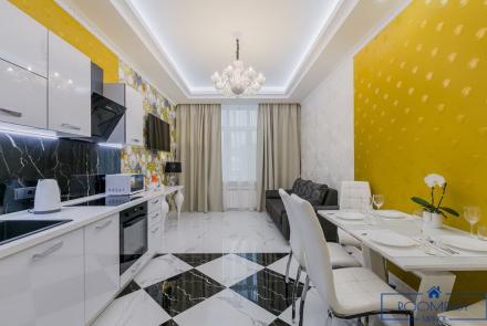 Квартира на сутки в Минске возле метро Немига кухня