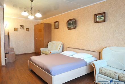 Однокомнатная квартира в Минске на сутки Заславская спальня