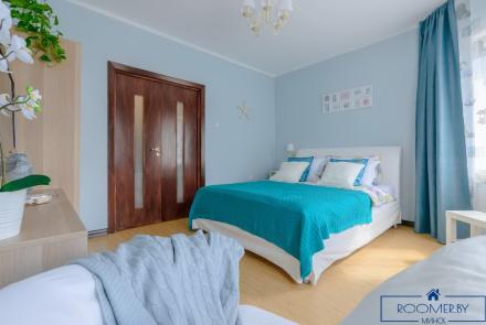 Однокомнатная квартира на сутки Минск Димитрова спальня