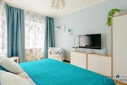 Однокомнатная квартира на сутки Минск Димитрова спальня