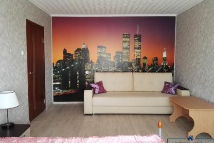 Однокомнатная квартира на сутки в Минске Киселева спальня