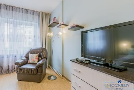 Однокомнатная квартира на сутки Минск Купалы спальня