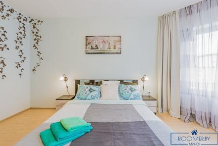 Однокомнатная квартира на сутки Минск Купалы спальня