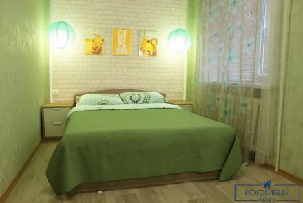 Однокомнатная квартира на сутки Купалы спальня