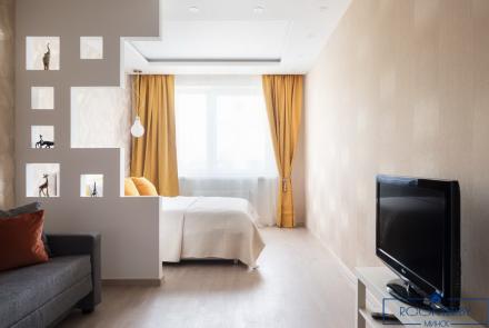 Однокомнатная квартира на сутки Ленина спальня