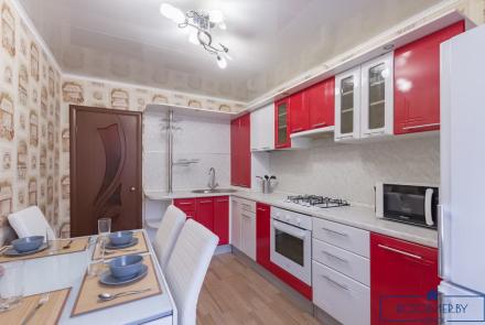 Однокомнатная квартира на сутки Минск Танка кухня