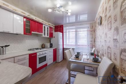 Однокомнатная квартира на сутки Минск Танка кухня