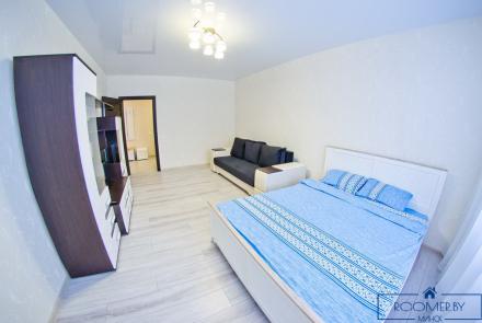 Однокомнатная квартира на сутки Минск Танка спальня