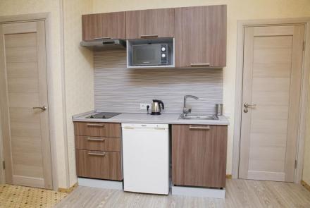 Квартира на сутки в Минске возле метро Немига кухня