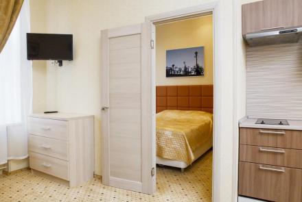 Квартира на сутки в Минске возле метро Немига спальня