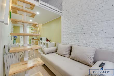 Квартира на сутки в Минске возле метро Институт Культуры гостиная