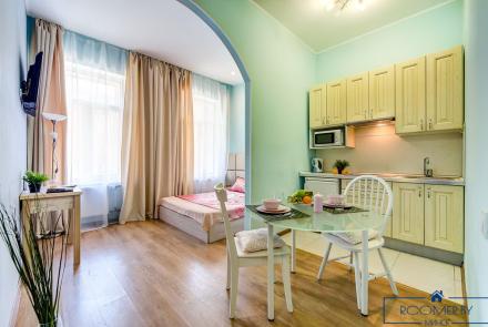 Однокомнатная квартира по адресу Грибоедова, 4 кухня