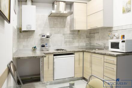 Квартира на сутки в Минске возле метро Немига кухня