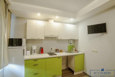 Квартира на сутки в Минске возле метро Немига кухня