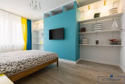 Квартира на сутки в Минске возле метро Немига спальня