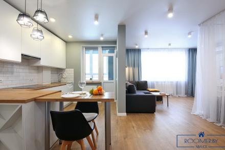 Квартира на сутки в минске по ул. Сторожевская, 8 кухня