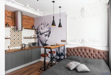 Трехкомнатная квартира на сутки Минск Сторожевская, 8 кухня