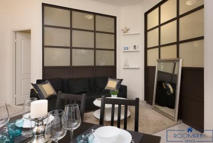 Квартира на сутки в Минске возле метро Немига гостиная