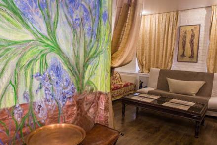 Квартира на сутки в Минске возле метро Площадь Победы гостиная