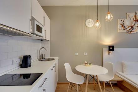 Квартира на сутки в Минске Ольшевского, 1А кухня