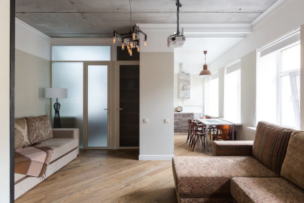 Однокомнатная квартира в Минске на Притыцкого спальня