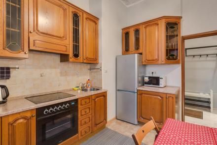 Квартира на сутки в Минске на улице Скрыганова, 4А кухня