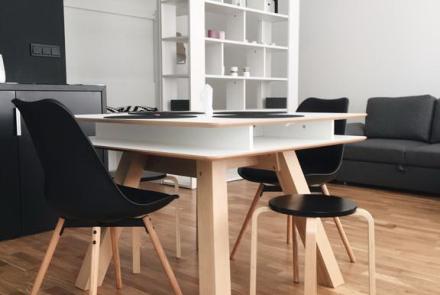 Квартира на сутки в Минске на улице Скрыганова, 4Д кухня