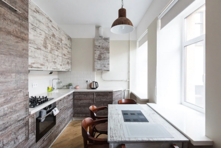 Однокомнатная квартира в Минске на Притыцкого кухня