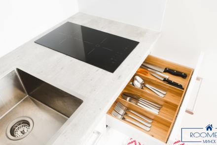 Однокомнатная квартира на сутки в Минске на Притыцкого кухня