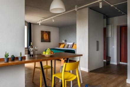 Однокомнатная квартира на сутки в Минске на Притыцкого гостиная