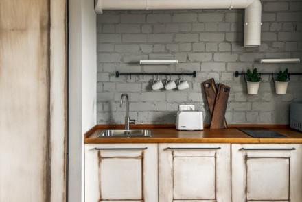 Однокомнатная квартира на сутки в Минске на Притыцкого кухня