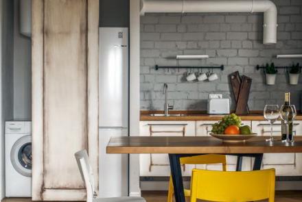 Однокомнатная квартира на сутки в Минске на Притыцкого кухня