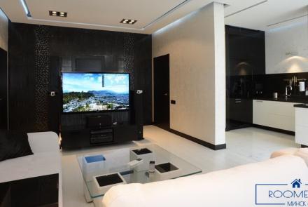 Однокомнатная квартира на сутки в Минске на Притыцкого гостиная